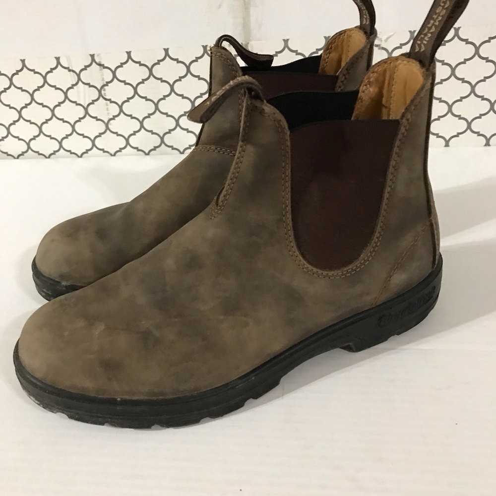 Blundstone Men’s Brown Chelsea Work Boots Size AU 6